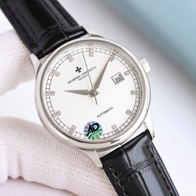 Vacheron Constantin Patrimony 9015 Movement 28880/H 316L Steel 40mm Silver/Rose Gold Case Men Watch